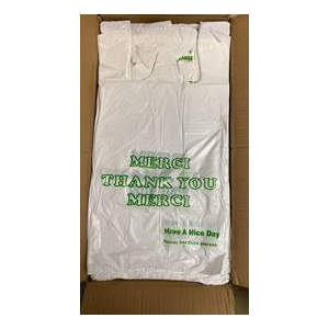 Bag T-Shirt S4 HDPE 18"x20.5" THANK YOU