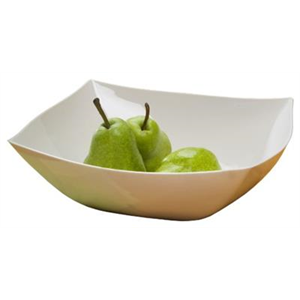 Bowl Plastic, 128oz White Square