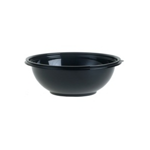Bowl Plastic, 5lb Black - 80oz PET