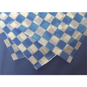 Basket Liner 8.5x11" Blue Checkered