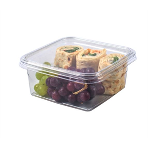 Lid Container, Deli Clear Square PET