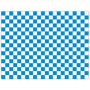 Basket Liner GP 12x12" Blue Checkered 172048