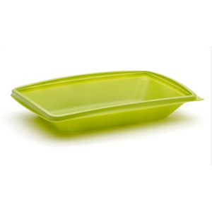 Container Plastic 10x7" Base Lime Green, PP
