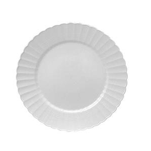 Plate Plastic, 6" White Resposable