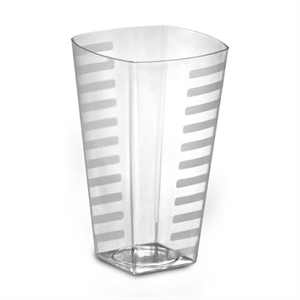 Tumbler 12oz X-Heavy Square Clear 12x14