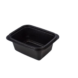 Container 16oz Microwave Safe Black PP