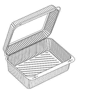 Cont Plas, Lunch Box Deep - 7.5x4.2x2.75" OPS