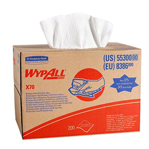 Towel WYPALL X70 WIPERS WHITE 200/CS, BRAG BOX