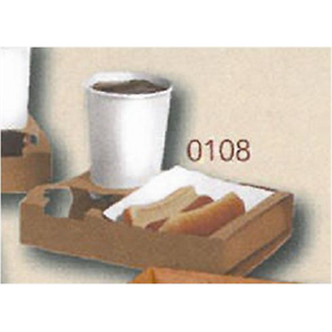 Tray Carry-Out, 2Cup Food/Bev-8x6.25x1.63"