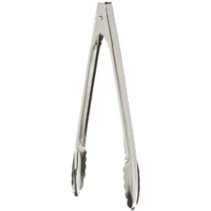 Tongs with Spring 12" Stainless Steel