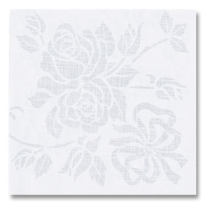 Napkin Linen Like 17"x17" 1/4 Fold Silver Prestige