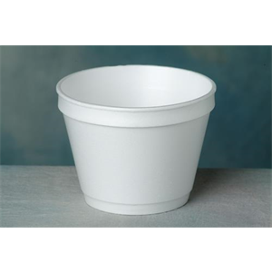 Container Foam, 12oz White Spoonable Bottom