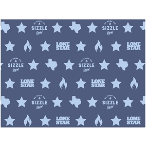 Liner GP 9x12" White Printed 2C "Lone Star"