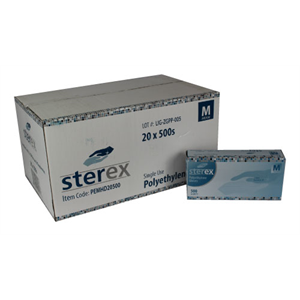 Glove Poly Med Disposable 20x500