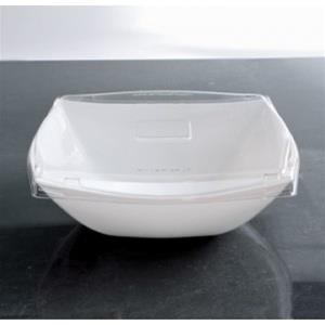 Lid Bowl, 16oz Clear Square