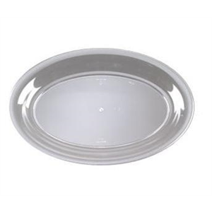 Tray Plastic 11 x 16" Oval Clear
