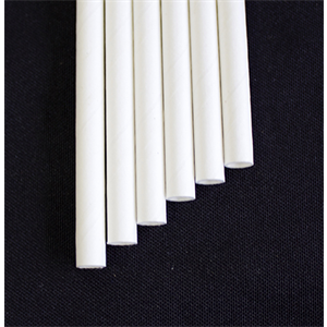 Straw Paper 10.5" Unwrapped Jumbo White (8x600)