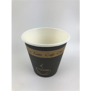 Cup Paper Hot 8oz, Sgl Wll, Sqt, Clssc Dsgn