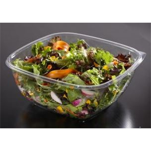 Bowl Plastic, 64oz Clear Combo w/Dome Lid PET