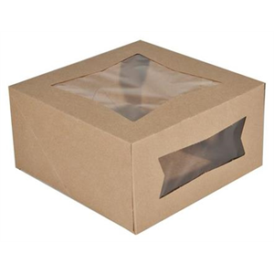 Box Kraft 8x8x4 w/window front load