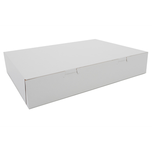 Box Donut White  15 x 11-3/16 x 2-3/4 ''