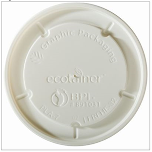 Lid Cup, 16 Squat/32oz Flat Ecotainer Navajo White