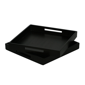 Tray, Black Square 14x14"