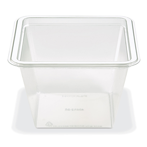 Cont Go Cubes, 36oz Square Clear Base