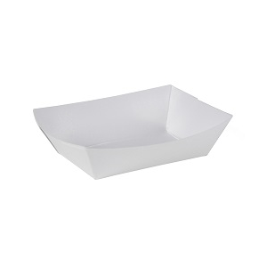 Food Tray 1/4lb Plain White 0550