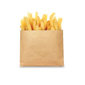 French fries bag png, transparent