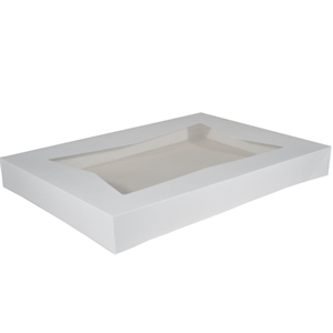 Box White Bakery w/window 26-1/2 x 18-5/8 x 3''