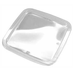 Lid Plas Square Clear Flat for S6-84 PET