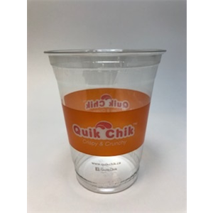 Cup Plastic Clear, 16oz Squat Quik Chik PET