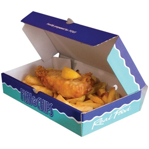 Box Corrugated Fish & Chip 11x6 5/8x2" Large