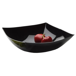 Bowl Plastic, 32oz Black Square