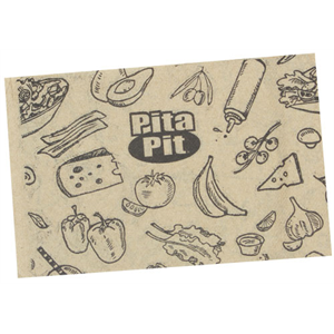 Nap Xpressnap Kraft 1/4 Fold Printed 1C "Pita Pit"