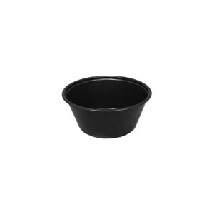 Cup Plastic Portion, PP, 2oz Black, Combo Pack