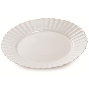 Plate Plastic, 9" White Resposable