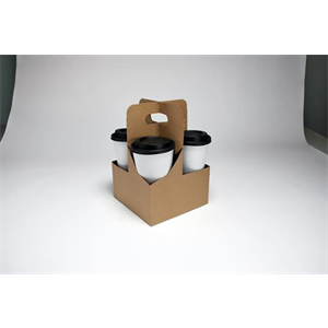 Tray Paper 4 Cup Holder 6.4 x 6.4 x 8.3" Kft
