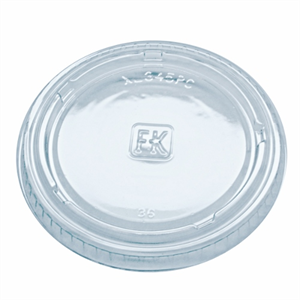 Lid Cup, PC325/400/550 Clear Flat PET