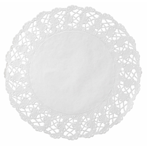 Doilies Rnd Lace 16" White 0.25M