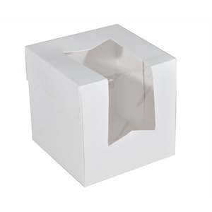 Box Cupcake Single Count - 4.5x4.5x4.5" w/Window