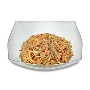 Bowl Plastic, 128oz Clear Square