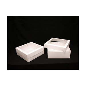 Box Wht 9x7 x3.5 w/window front load 6ct