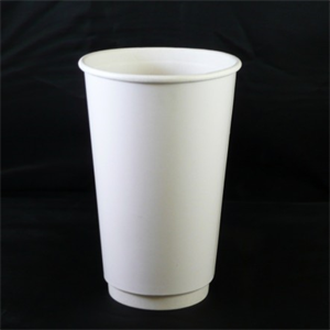 Cup Paper Hot 16oz, Double Wall White