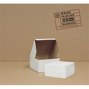 Cake Box 6.5x6.5x3.5" (New Pack Size)