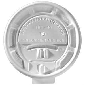 Lid Cup Hot, 10oz Tall Flat Tear-Lock