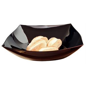 Bowl Plastic, 128oz Black Square