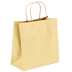 Bag Paper Handle Twisted 10"x5"x10", Kraft