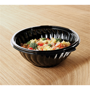 Bowl Plastic, 80oz Black (5lb)